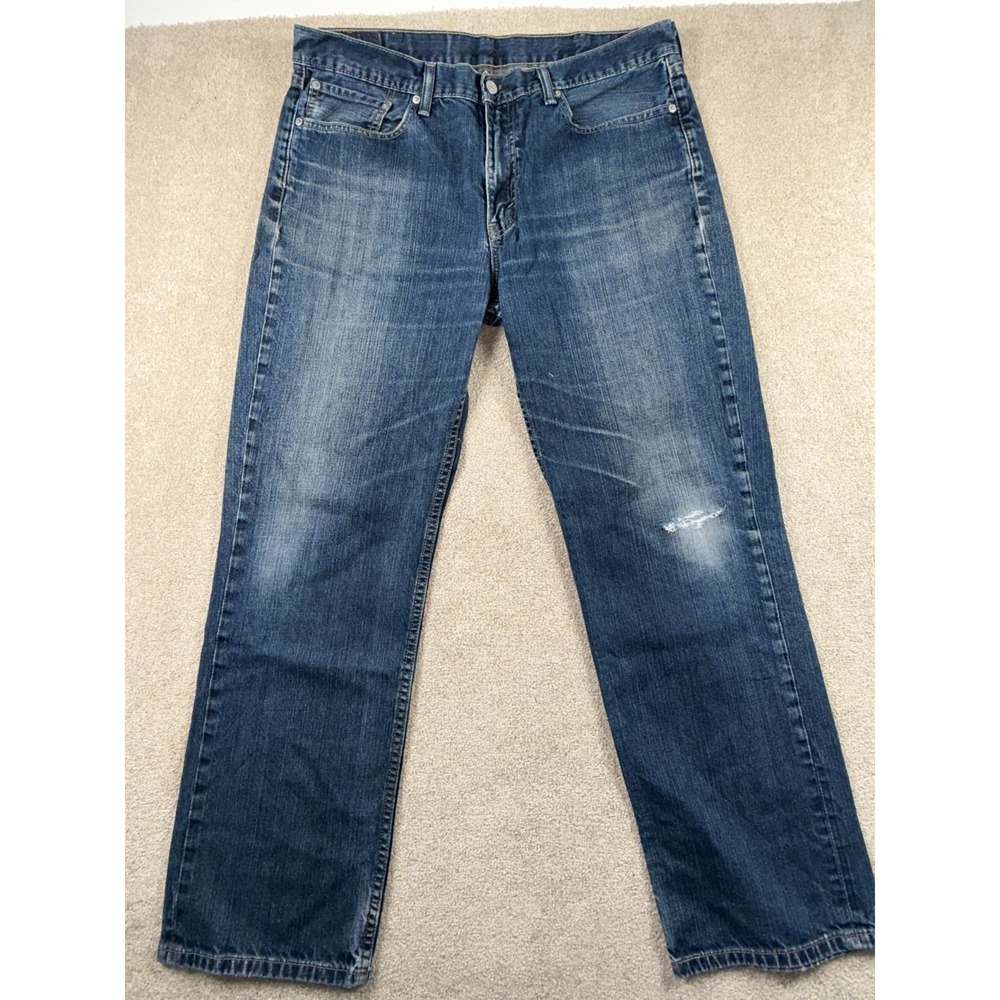 Levi's Jeans Mens 38x32 Blue Denim 5‎ Pockets Mid Rise Medium Wash Everyday Wear